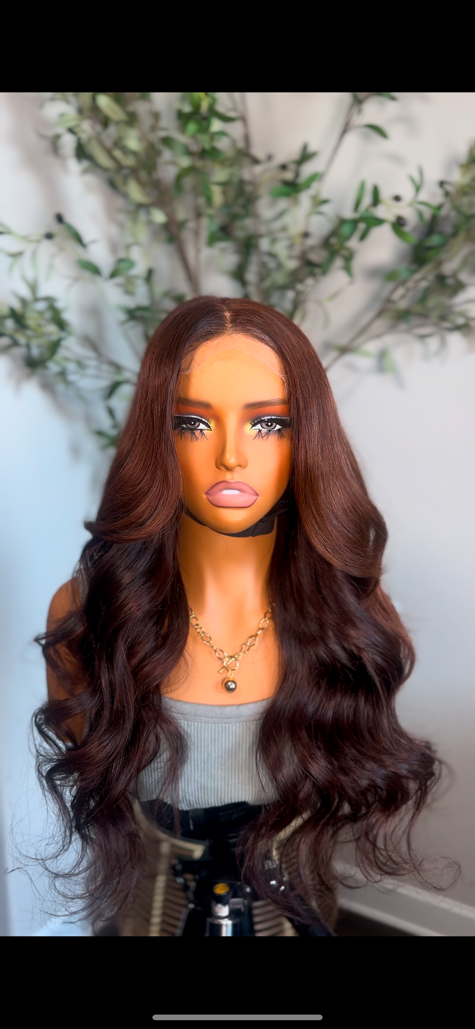 Chrissy 24” auburn wig