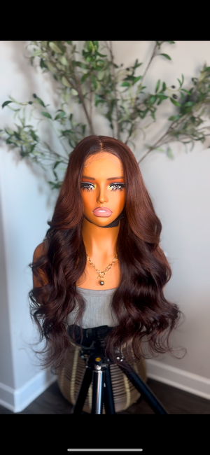 Chrissy 24” auburn wig