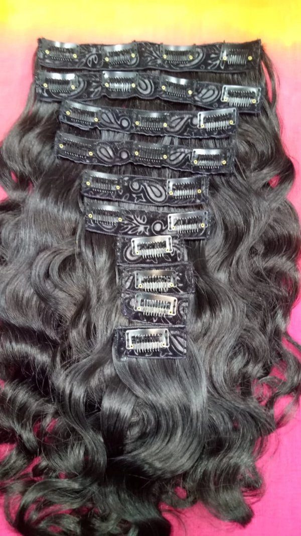 Raw indian Clip ins