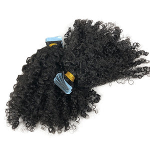 Kinky Curly Tape Ins - Effortless Volume and Defined Curls