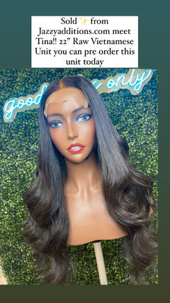 “Tina” Raw Vietnamese Unit (wig)