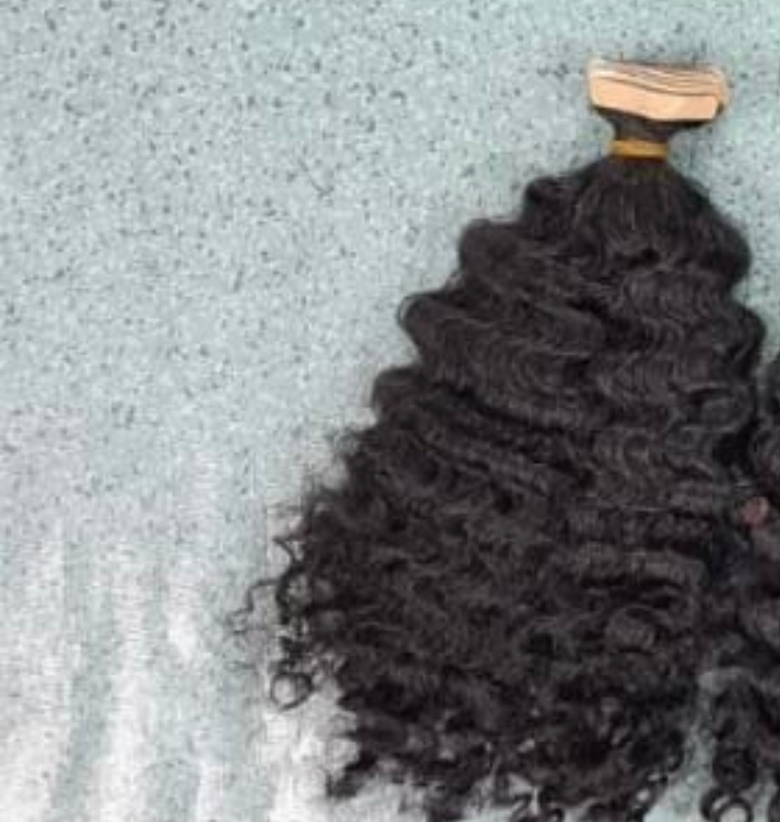 Raw Curly Tape ins